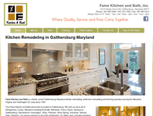 Tablet Screenshot of famekitchenandbath.com